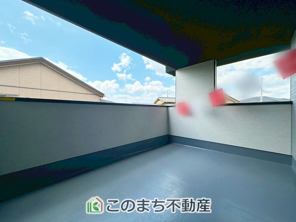 リガーレ宇都宮市一ノ沢町3期のバルコニー