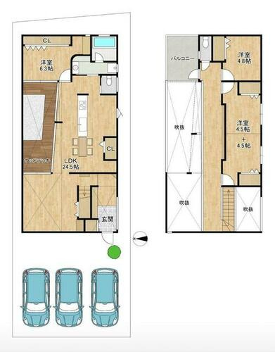 東船橋2丁目　中古一戸建ての間取り|間取り図はいかがですか？ご希望を叶える間取りですか？リビングの広さは？水回りの位置は？カウンターキッチン？など色々な情報が集約されています。弊社ではリフォームなどのご相談も承っております。
