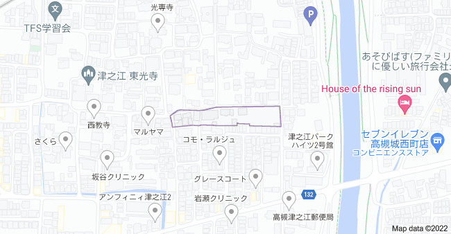 パストラーレ高槻の地図