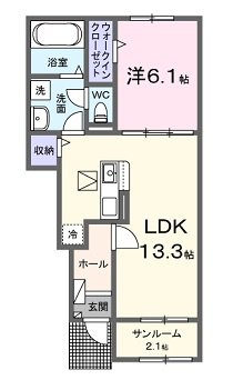 ベルコートＥの間取り