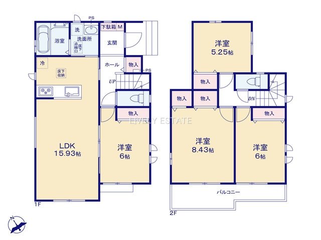 草加市清門3丁目 新築分譲住宅 全3棟 B号棟