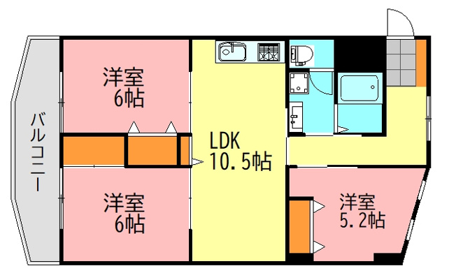 【間取り】 | エーデル川内