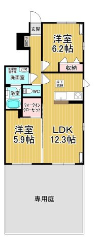【間取り】 | Ｌｅ Ｌｉｅｎ (ル リアン）Ⅲ | ファミリーさん向けのお部屋です♪