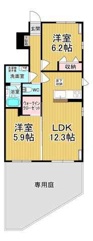【間取り】 | Ｌｅ Ｌｉｅｎ (ル リアン）Ⅲ | ファミリーさん向けのお部屋です♪