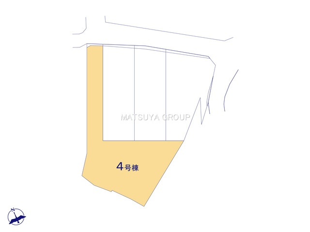 リーブルガーデン岡崎市福岡町第2　4号棟の区画図