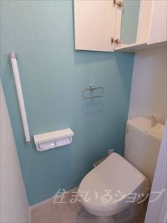広島市安佐北区上深川町のアパートのトイレ