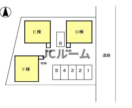 東城テラスFの区画図