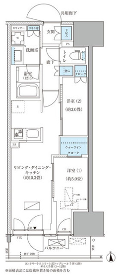 【間取り】 | パークアクシス品川天王洲アイル