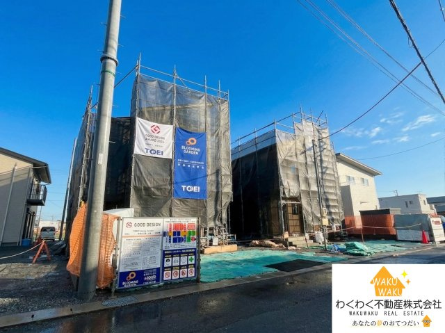 焼津市石津の前面道路含む現地写真|1号棟（2026年3月下旬撮影）