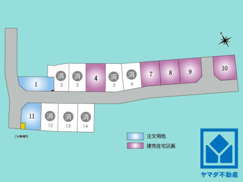 大津市坂本２丁目　の区画図