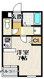 マンションゆうの間取り
