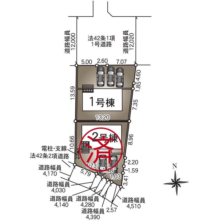 長野市差出南第２の区画図
