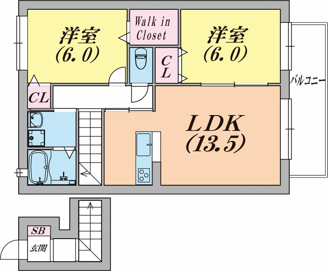 フレッツァ神戸山田の間取り