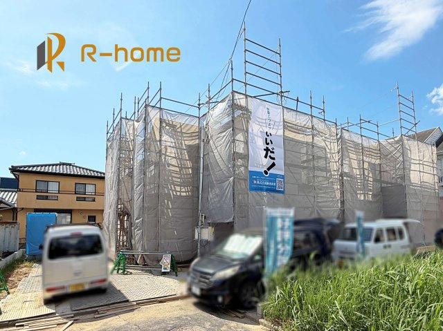 土浦市下高津3丁目　新築戸建て　B号棟の外観|2026年7月完成予定！近隣の同仕様完成物件をご見学いただけます♪