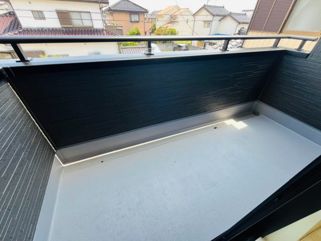 【Livele Garden】　幸手市東4丁目　全2邸のバルコニー|〇２号棟　バルコニー〇
開放的なバルコニー！お洗濯物を乾かす強い味方になります（＾＾）
2026年8月撮影