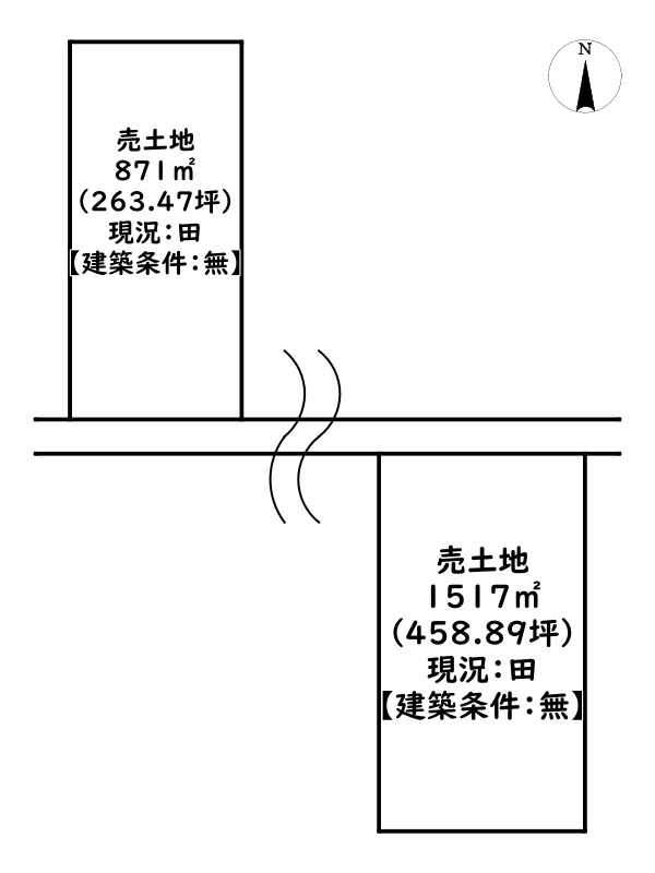 姫路市余部区上余部/売土地の土地図