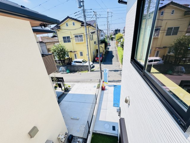市川市中国分５丁目新築戸建【国府台小学校:6分】の展望|バルコニーより道路側眺望