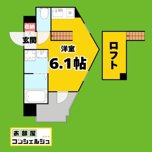 La Verite金山(ラヴェリテ金山)の間取り