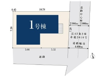 市川市稲越115①の区画図