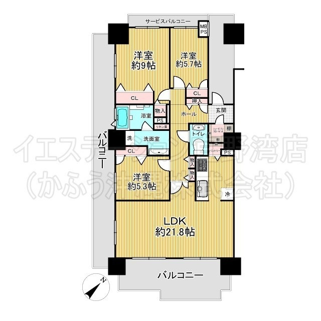 アルトゥーレ美浜の間取り