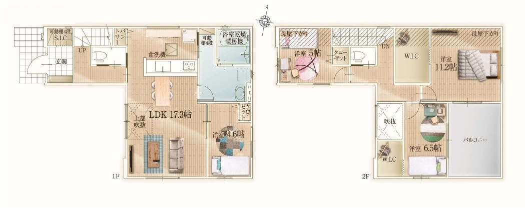 市川市柏井町１期【柏井小学校:徒歩８分】の間取り