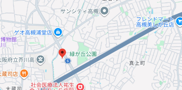 グリーンヒルズ高槻の地図