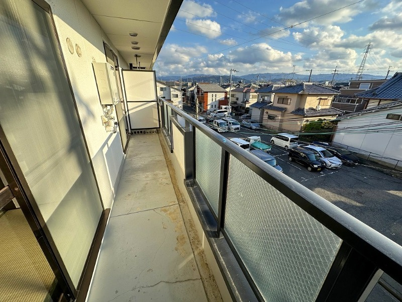 岸和田市神須屋町の賃貸マンションのバルコニー