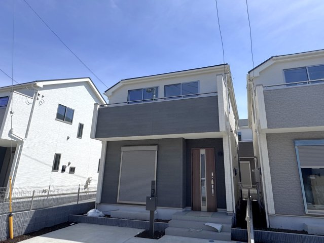 市川市大野町３丁目新築戸建の外観|E号棟外観・6月16日撮影・完成済み内覧可能です！