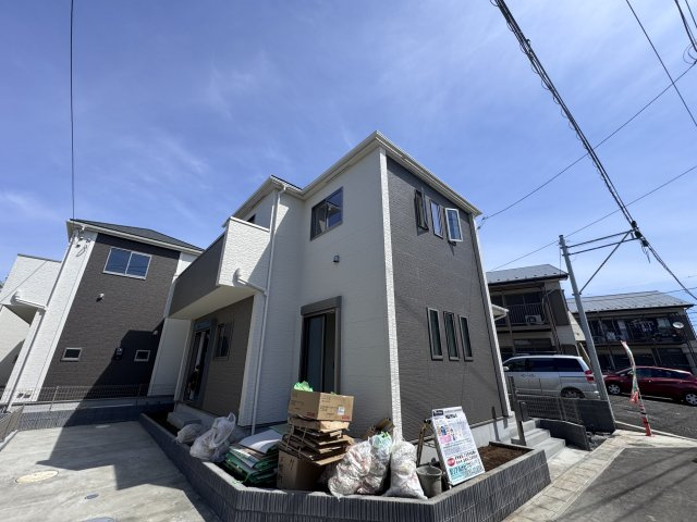 市川市大野町３丁目新築戸建の外観|M号棟外観・6月16日撮影・もうすぐ完成！