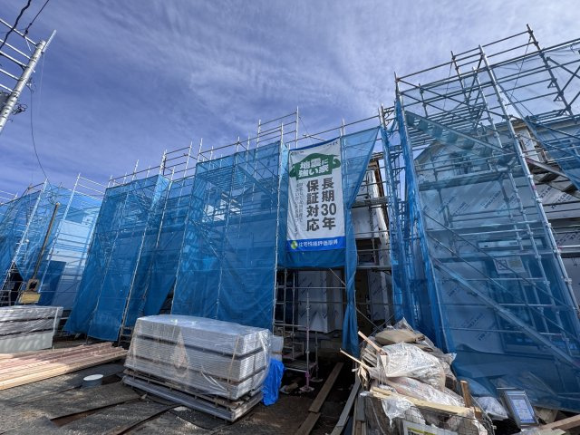 市川市大野町３丁目新築戸建の外観|N号棟外観・4月12日撮影