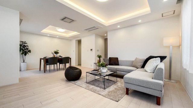 経堂グランドヒルズの居間・リビング|ゆったり過ごせるリビングです