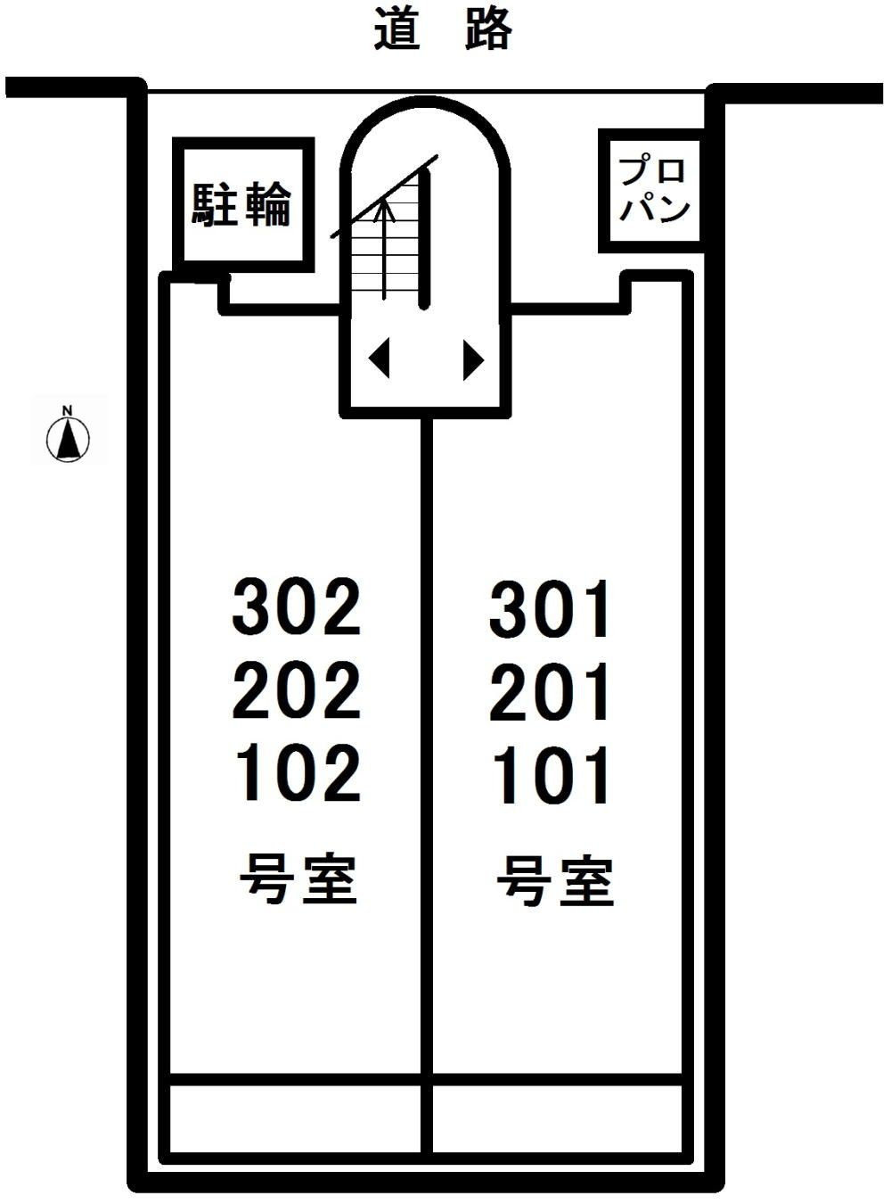 メゾン　ド　ミノヤの区画図|駐車場