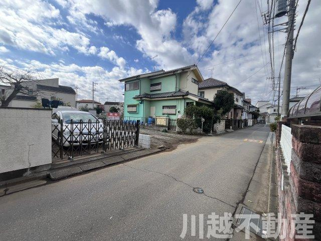 川越市大塚2丁目売地（更地）全2区画の前面道路含む現地写真|前面道路含む現地写真です