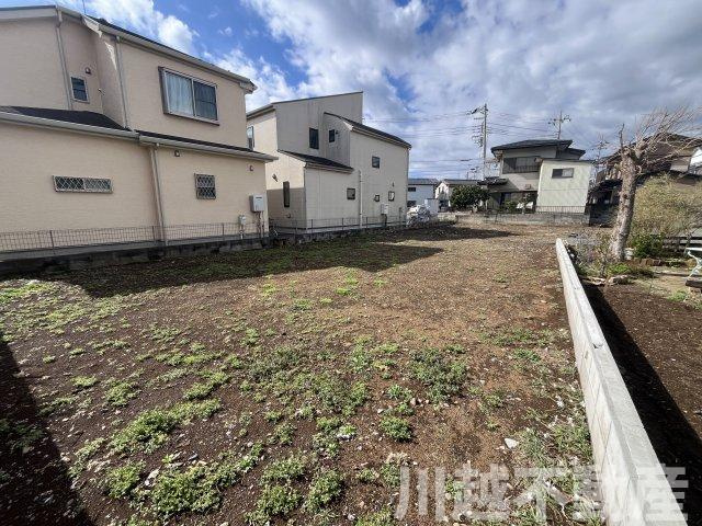 川越市大塚2丁目売地（更地）全2区画の外観|敷地の最も北東の端から南西側を望む