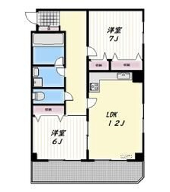 コートハイム横浜の間取り|間取りです。