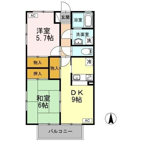 リバーサイド幸泉1の間取り