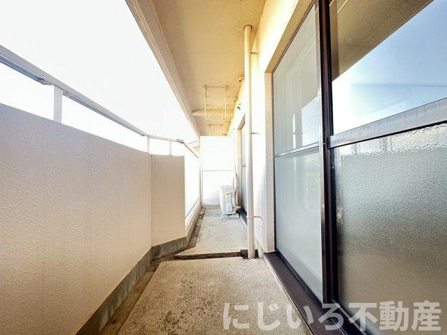 第3眉山マンションのバルコニー