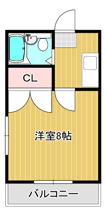 ハイツ中山の間取り