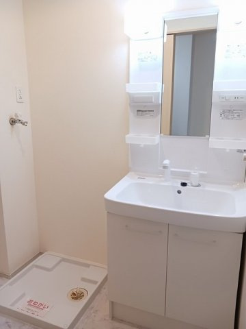 エグレットの洗面所|忙しい朝には欠かせない洗面所です