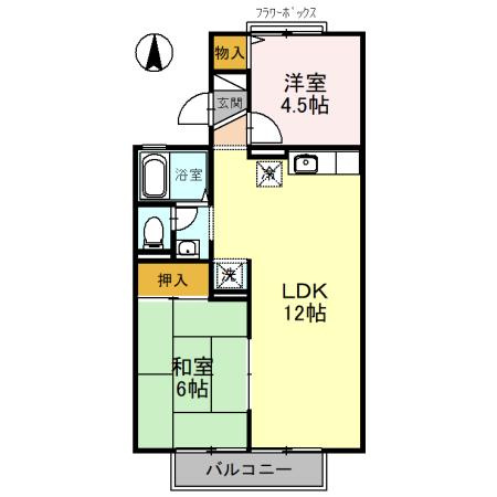 【間取り】 | グレースハイムA棟