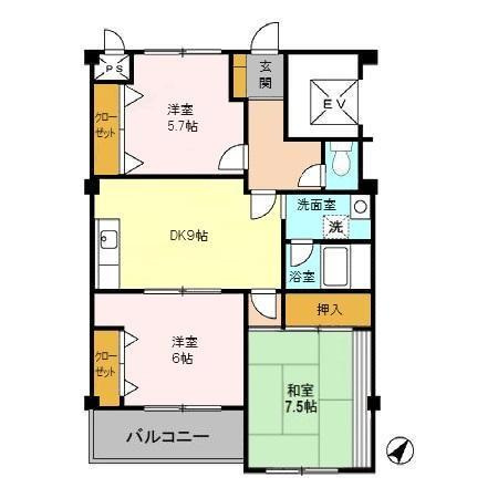 ベルメゾンの間取り