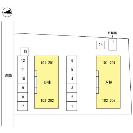 【区画図】 | グランモア石井　A棟