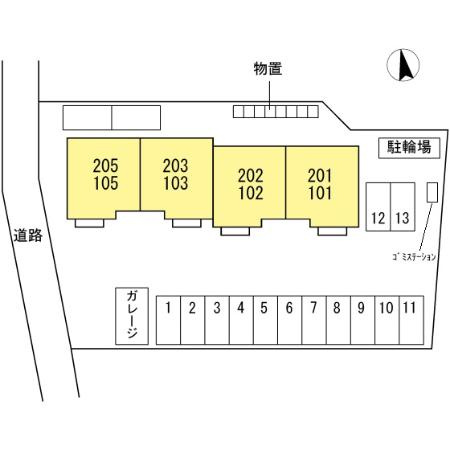 クレイン和の区画図