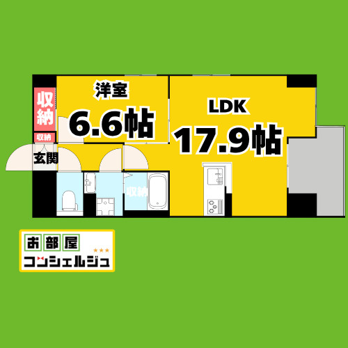Gramercy Shirakawa Koenの間取り