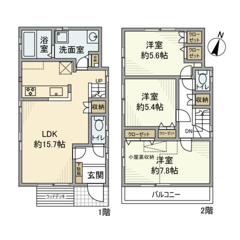 東野川戸建の間取り