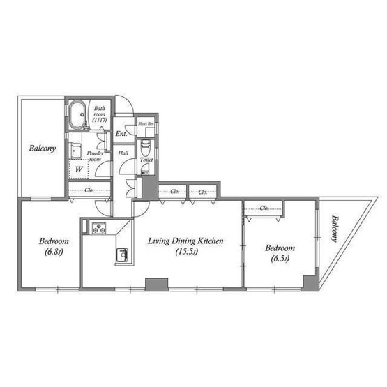 【間取り】 | ルネパルティーレ汐留