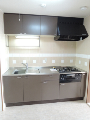 ＬＤＫ／３口ガスコンロ付システムキッチン