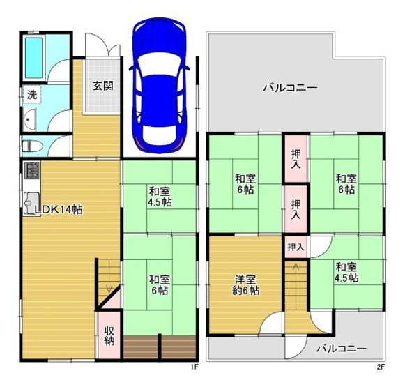 【間取り】 | 大阪市東淀川区豊新1丁目　中古戸建