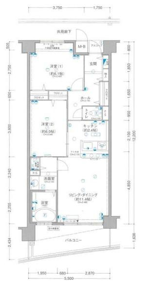 パシフィックビスタ3の間取り