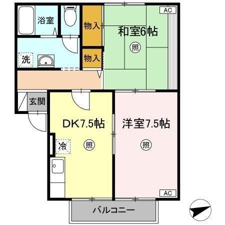 【間取り】 | パストラル八田